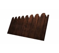 Профнастил С10B фигурный 0,45 Print Elite с пленкой Cherry Wood TwinColor