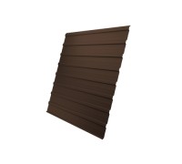 Профнастил С10A Grand Line 0,5 GreenCoat Pural BT, matt RR 887 шоколадно-коричневый (RAL 8017 шоколад)