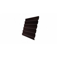 Профнастил С20В Grand Line 0,5 GreenCoat Pural BT, matt RR 887 шоколадно-коричневый (RAL 8017 шоколад)