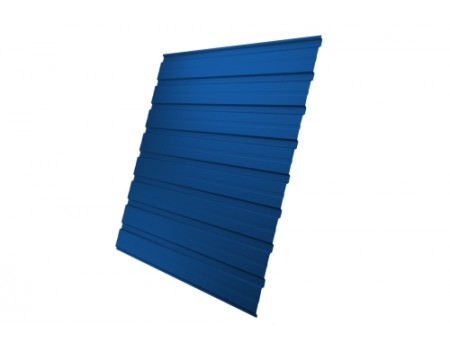 Профнастил С10В 0,5 Satin с пленкой RAL 5005 сигнальный синий