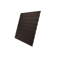 Профнастил С10В 0,5 Rooftop Бархат RR 32 темно-коричневый