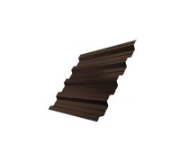 Профнастил HC44R 0,5 GreenCoat Pural BT RR 887 шоколадно-коричневый (RAL 8017 шоколад)