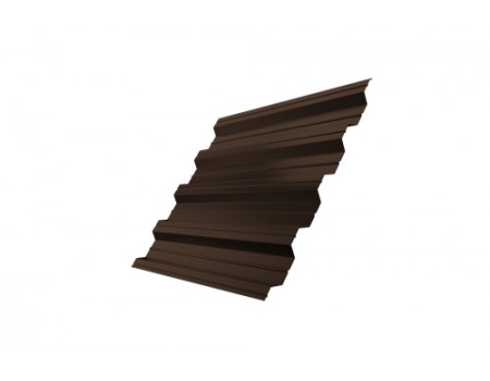 Профнастил HC44R 0,5 GreenCoat Pural BT RR 887 шоколадно-коричневый (RAL 8017 шоколад)