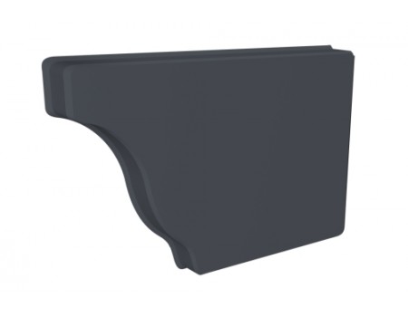 Заглушка желоба правая Vortex Lite 130мм RAL 7024