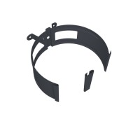 Крепление трубы круглой на дерево Vortex Project 146мм RAL 7024 мокрый асфальт