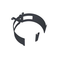 Крепление трубы круглой на дерево Vortex Project 146мм RAL 7024 мокрый асфальт
