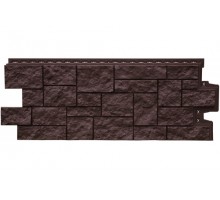 Фасадная панель Grand Line Дикий камень Classic шоколадный