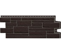 Фасадная панель Grand Line Камелот Design шоколадный со швом RAL 7006