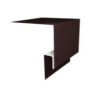 Фризовая полоса комбинированная 200*50*18 мм L=2 м Grand Line PE-полиэстер (Zn 100) RAL 8017"