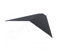 Конек плоский 190х190 GRAPHITE45® RAL 7024"