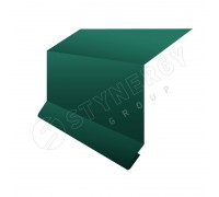 Планка примыкания в штробу 15х33х20 CORUNDUM50® RAL 6005"