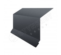 Планка примыкания в штробу 15х33х20 GRAPHITE45® RAL 7024"