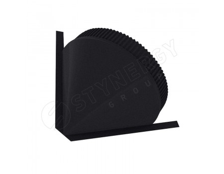 Заглушка конька полукруглого конусная GRAPHITE45® RAL 9005"